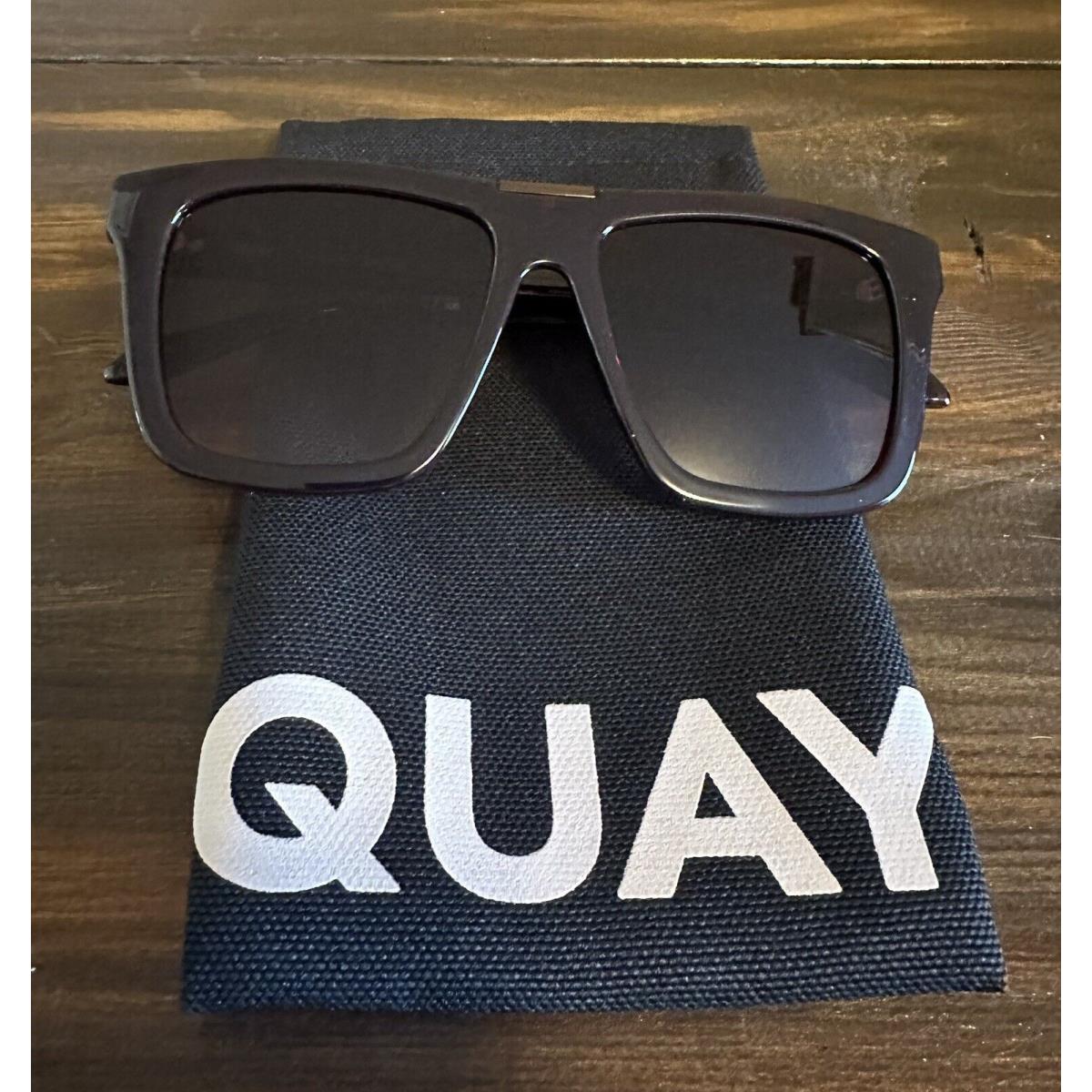 Women`s Quay Name Drop Sunglasses Chocolate Brown Frame