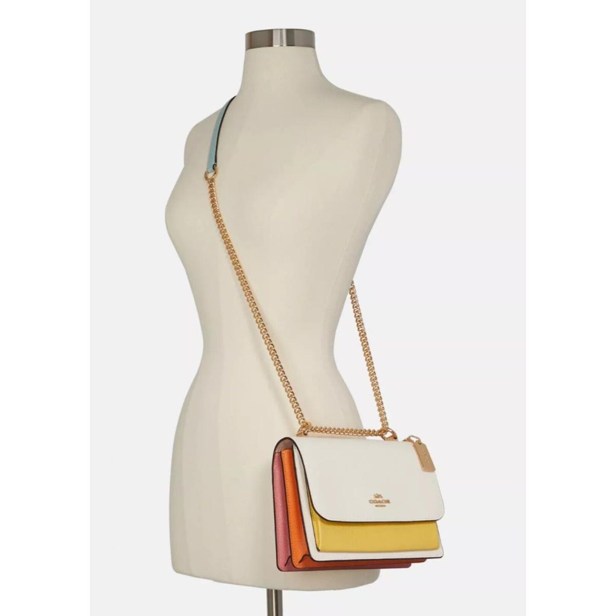 Coach Klare Crossbody In Colorblock Gold/chalk Multi C8630