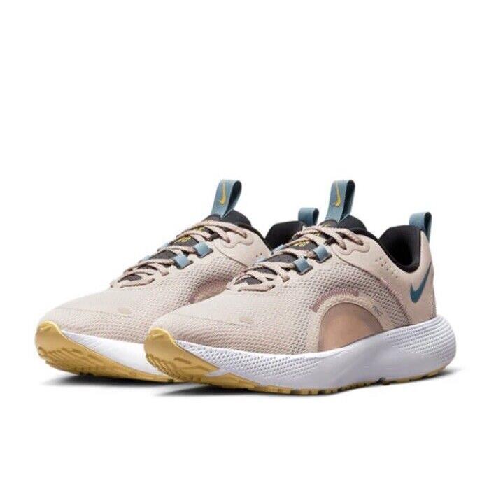 Women Nike React Escape Run 2 Athletic Shoes Fossil Stone Aqua DJ9976-200