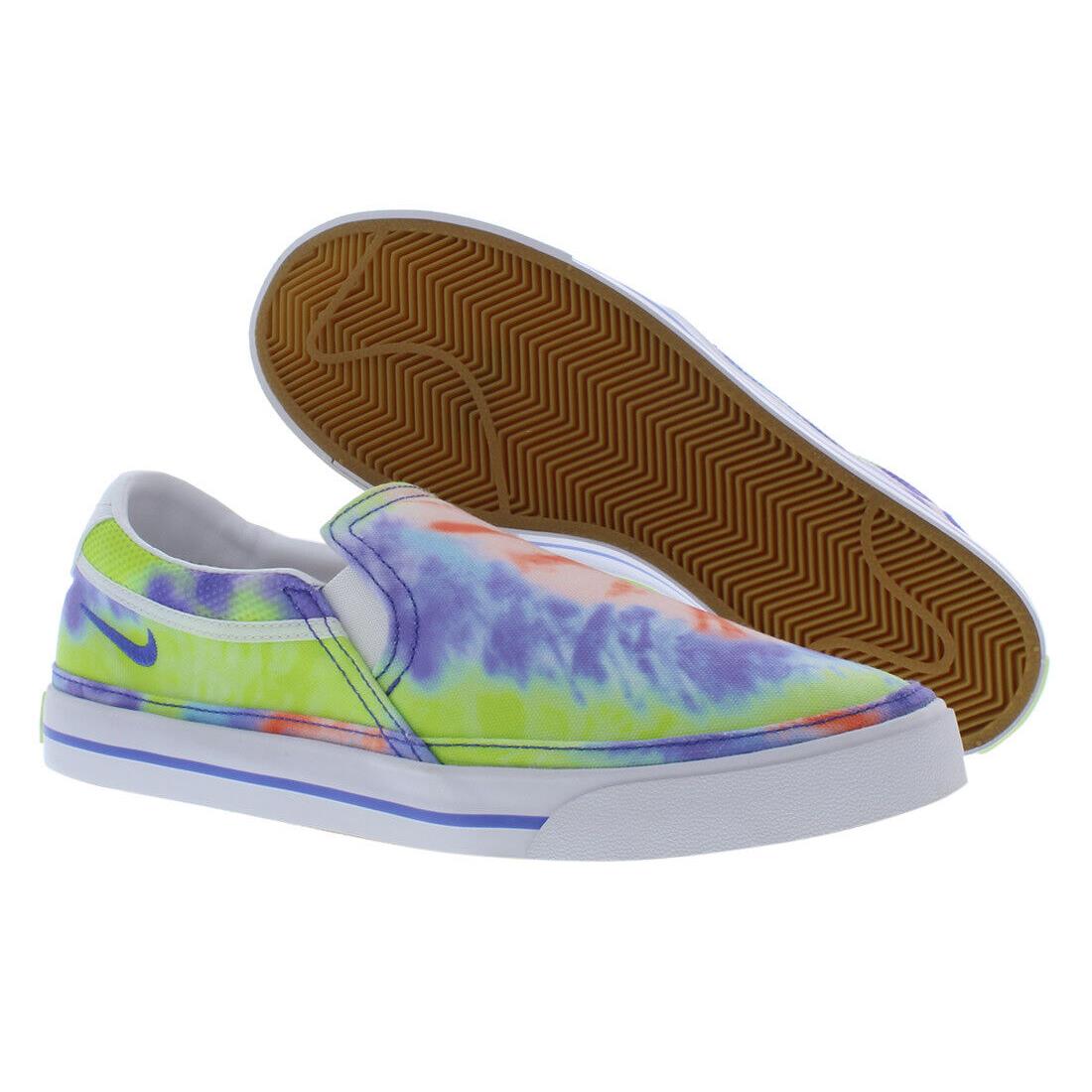 Nike Court Legacy Slp Pt Womens Shoes - Green Tie Dye, Main: Green