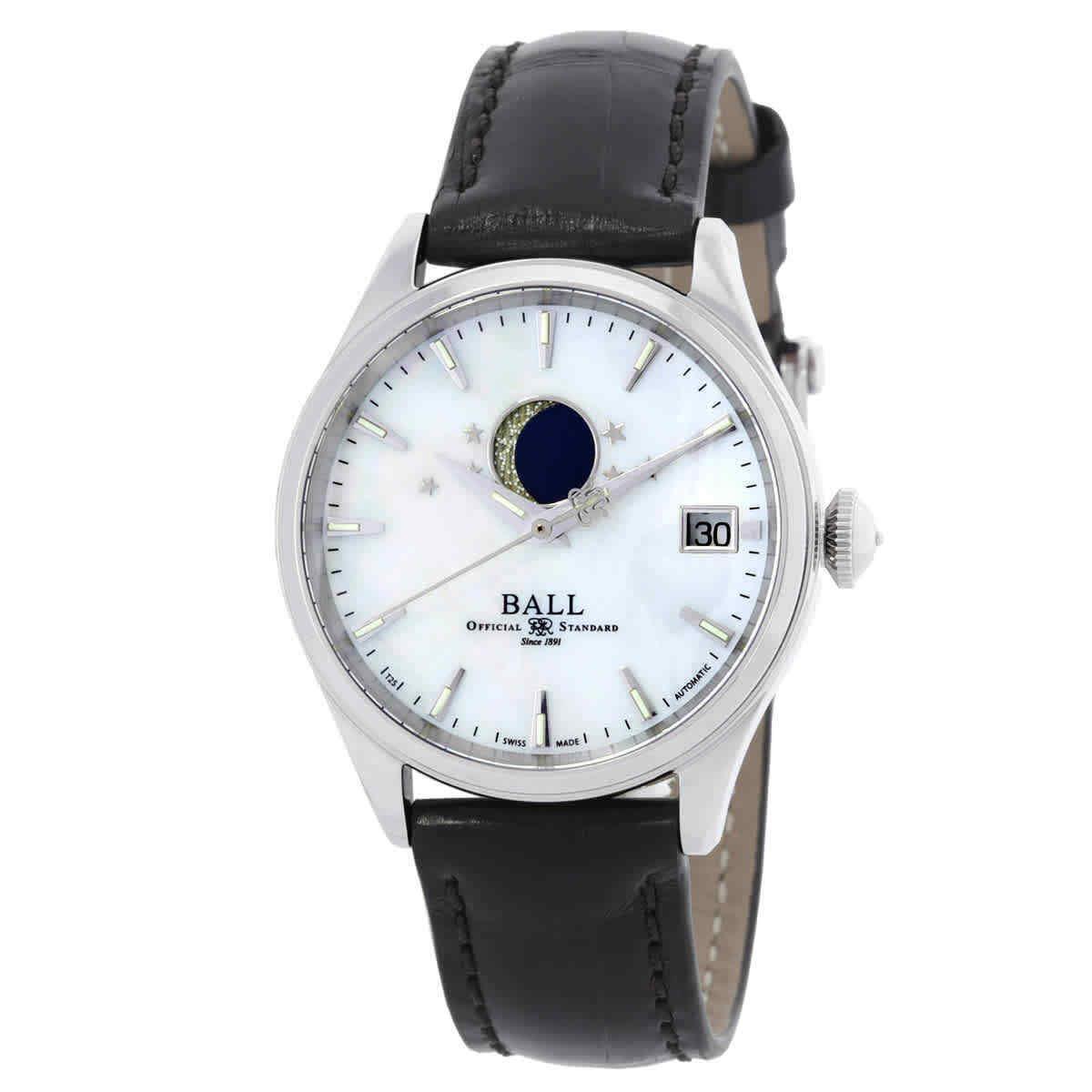 Ball Trainmaster Automatic White Mop Dial Ladies Watch NL3082D-LJ-WH