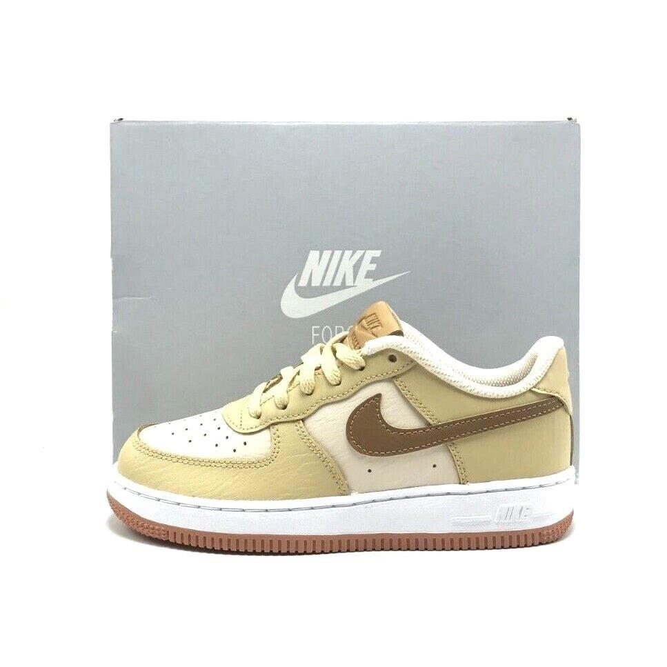 Pre-school Kids Nike Air Force 1 LV8 PS Pearl White/brown DQ5974 200