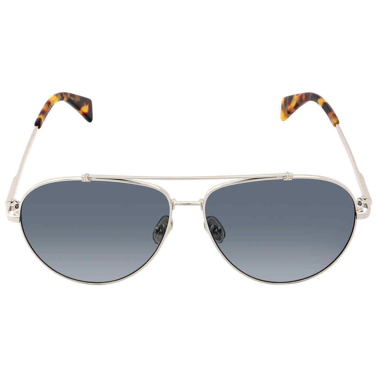 Lanvin Blue Gradient Pilot Unisex Sunglasses LNV113S 035 61 LNV113S 035 61 - Frame: Silver, Lens: Blue