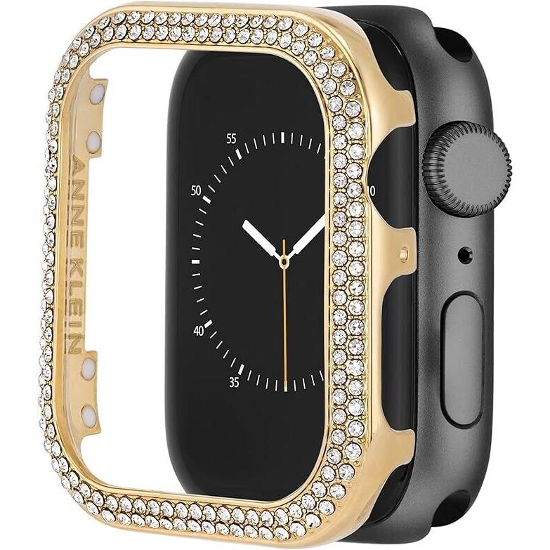 Anne Klein Crystal Protective Gold Tone Bumper For 44 mm Apple Watch 1617622