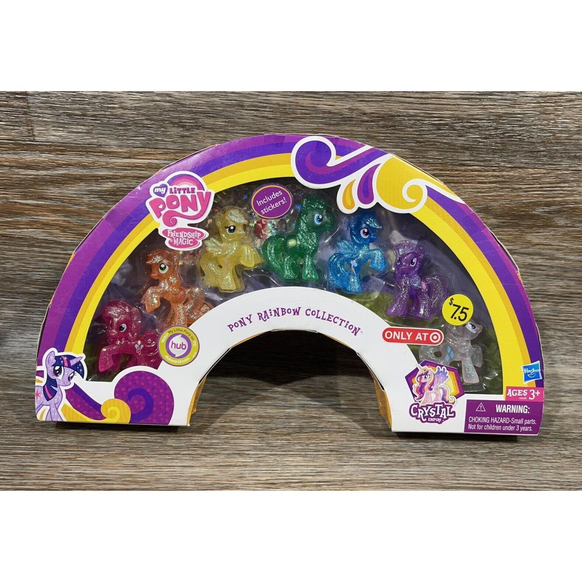 My Little Pony Crystal Empire Rainbow Collection Nrfb Glitter Mini Ponies Set