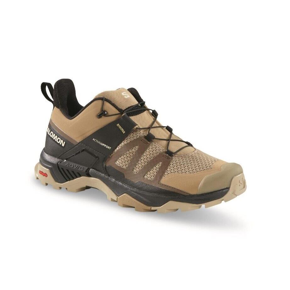 Salomon Men`s X Ultra 4 Hiking Shoes Kelp/dark Earth/black L474523