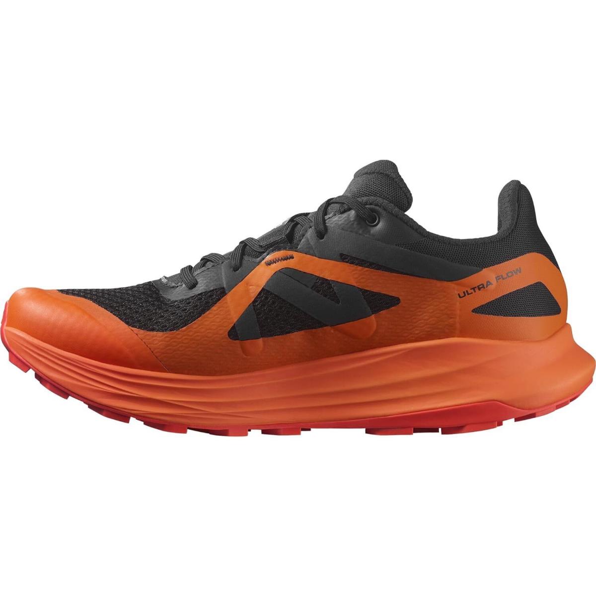 Salomon Mens Ultra Flow Goretex - Black/Dragon Fire/Cherry Tomato