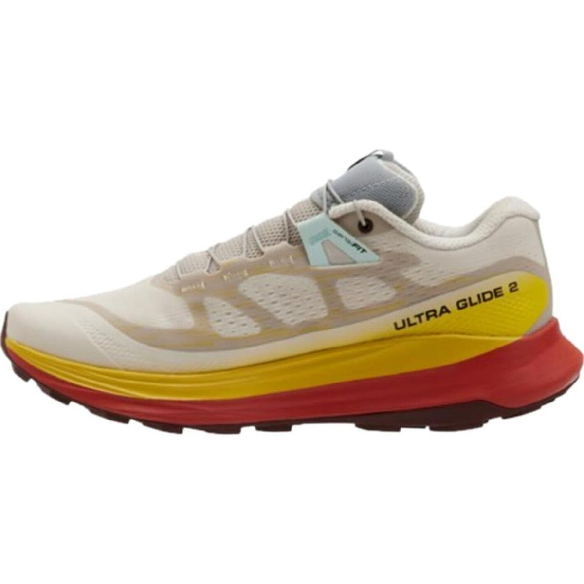 Salomon Women`s Ultra Glide 2 Trail Shoes Rainy Day/freesia/hot Sauce 6.5