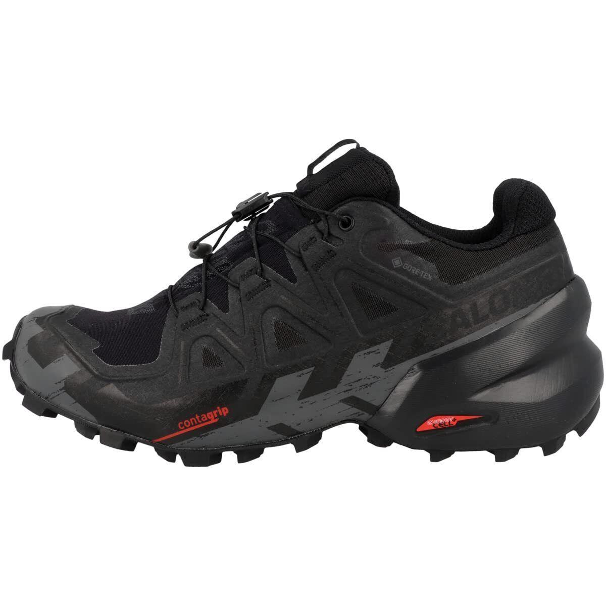 Salomon Women`s Speedcross 6 Gtx Sneaker Black/black/phantom 7 - Black