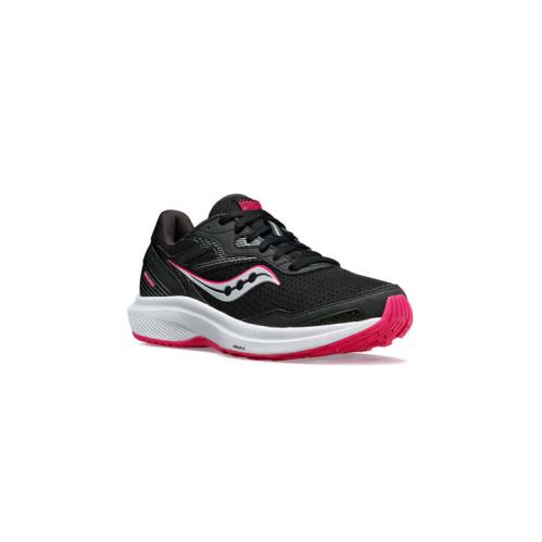 Saucony Cohesion 16 S10781-10 Sneaker Women`s Black Fuchsia Casual Running Shoes