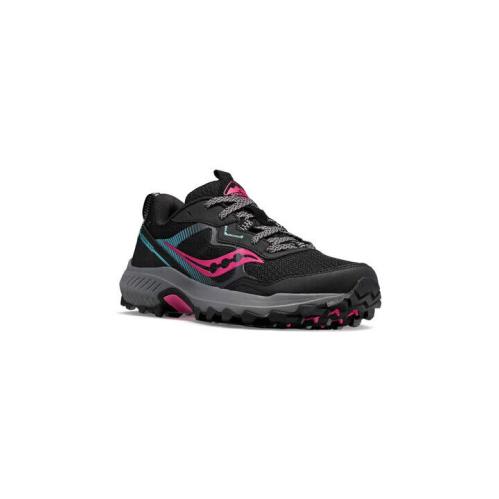 Saucony Excursion TR 16 S10744-10 Sneaker Women`s Black Fuschia Casual Shoes - Black