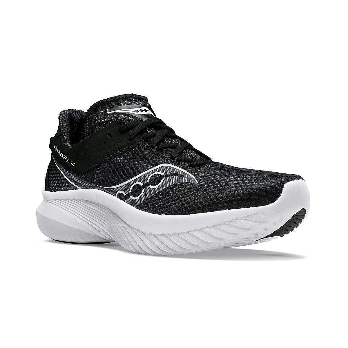 Saucony Kinvara 14 S10823-05 Sneaker Women`s Black White Pwrrun+ Running Shoes - Black