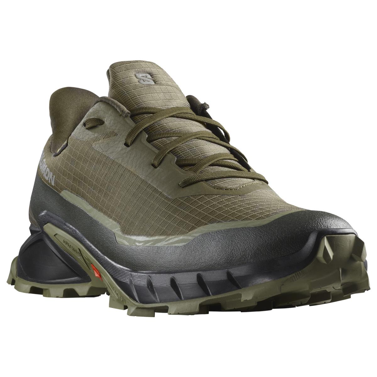 Salomon L47310300 Alphacross 5 Gore-tex Trail Running Shoes For Men - Olive