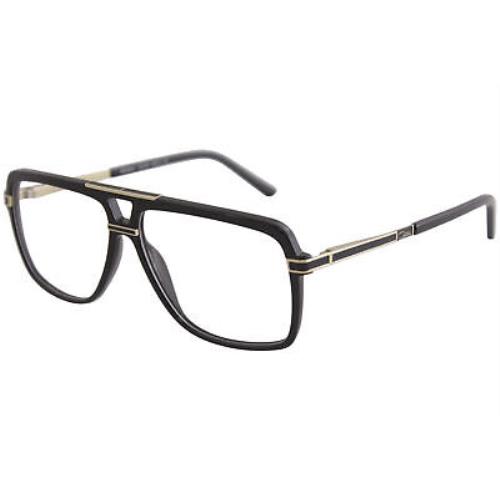 Cazal Men`s Eyeglasses 6018 001 Black/gold Full Rim Titanium Optical Frame 58-mm