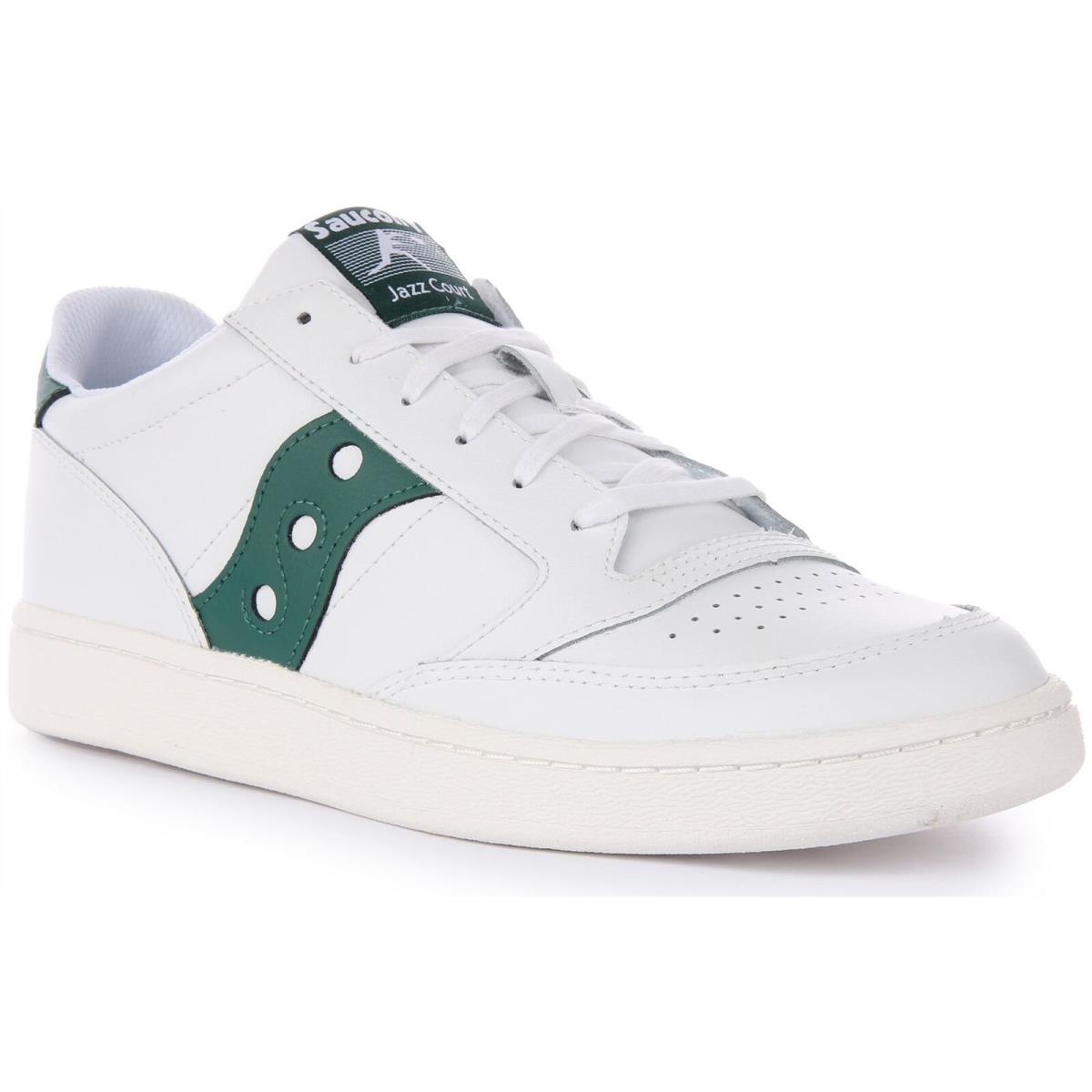 Saucony Jazz Court Mens Sneakers White Green Size US 5 - 13 - WHITE GREEN