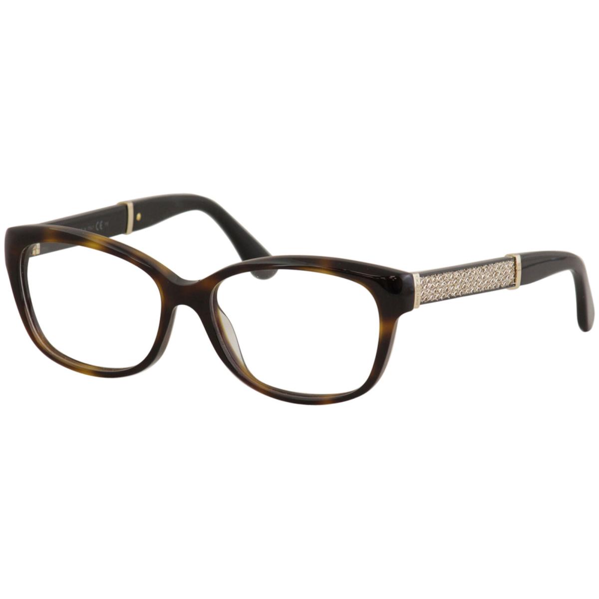 Jimmy Choo Women`s Eyeglasses JC178 JC/178 16Y Havana Optical Frame 53mm