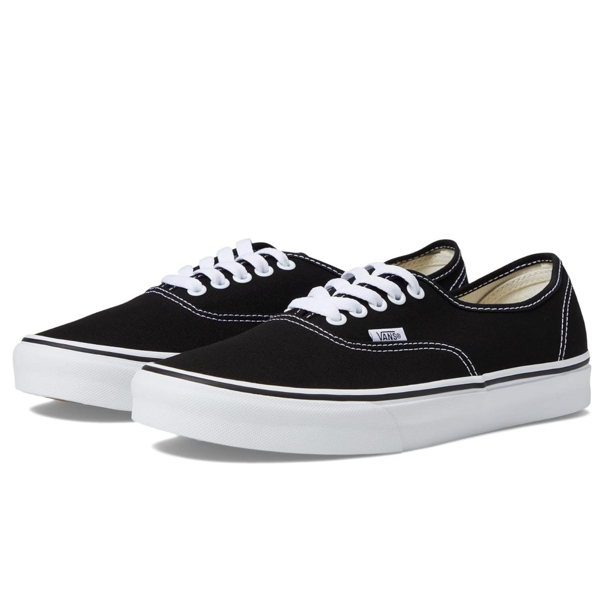 Unisex Sneakers Athletic Shoes Vans Wide Black/White