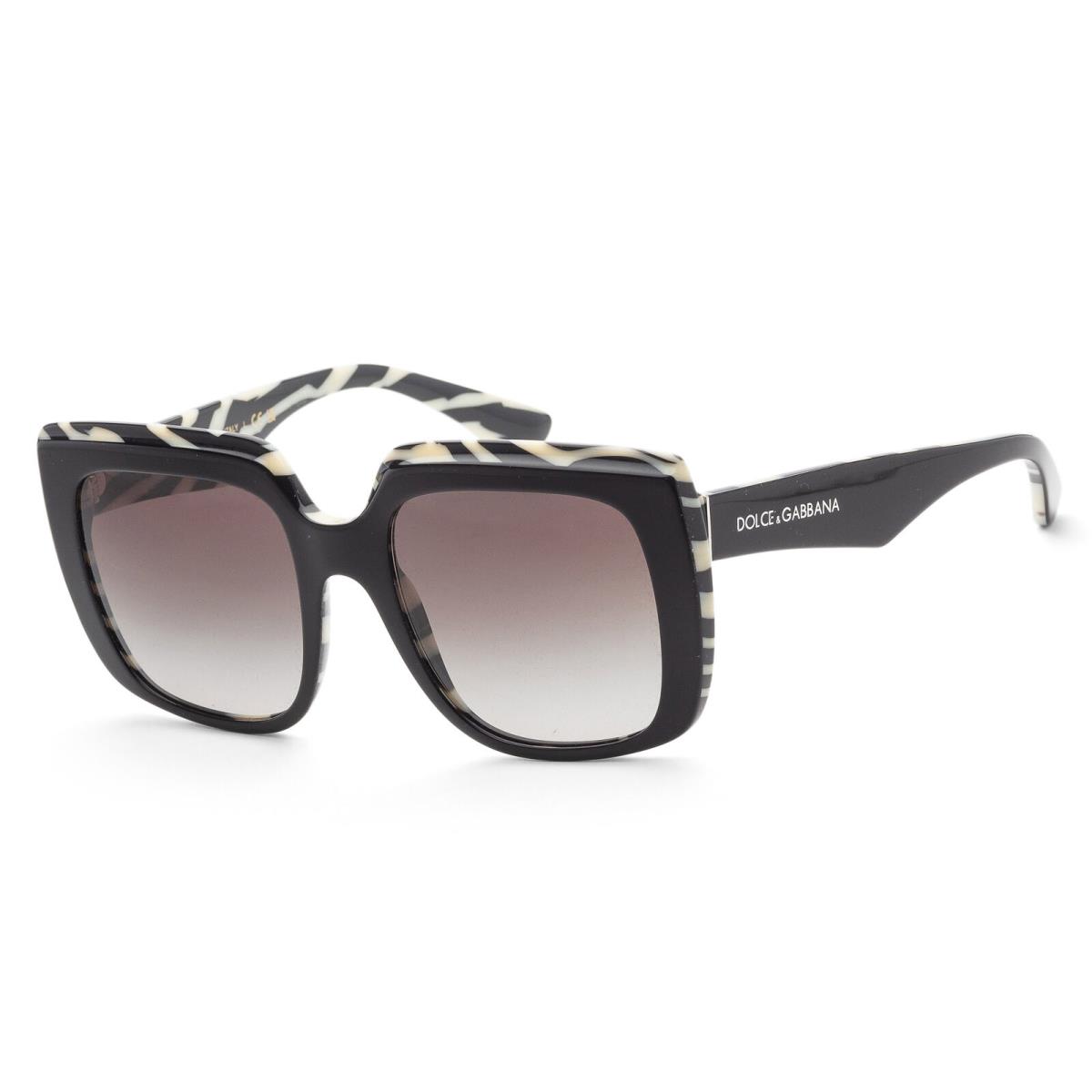 Dolce Gabbana Women`s 54mm Top Black On Zebra Sunglasses DG4414-33728G-54