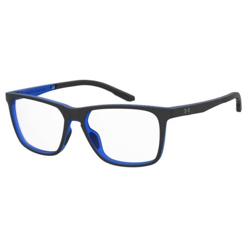 Under Armour UA 5043/G 0D51 Black/blue Rectangle Men`s Eyeglasses