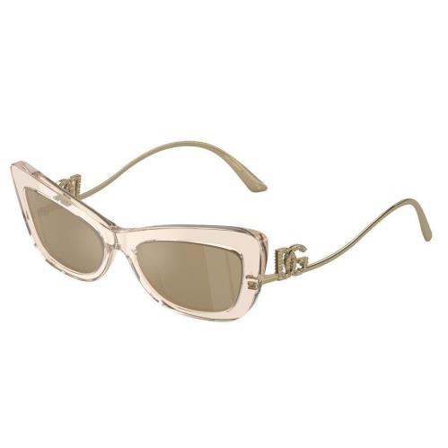 Dolce Gabbana Women`s 55mm Transparent Camel Sunglasses DG4467B-343203-55