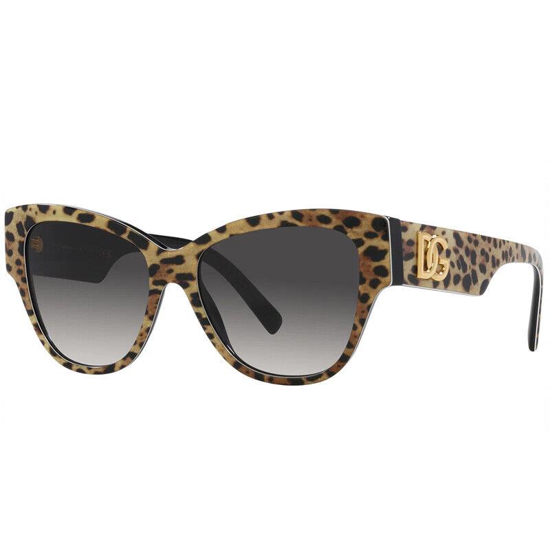 Dolce Gabbana DG4449 31638G Leopard Brown On Black/grey Gradient 54-16-145