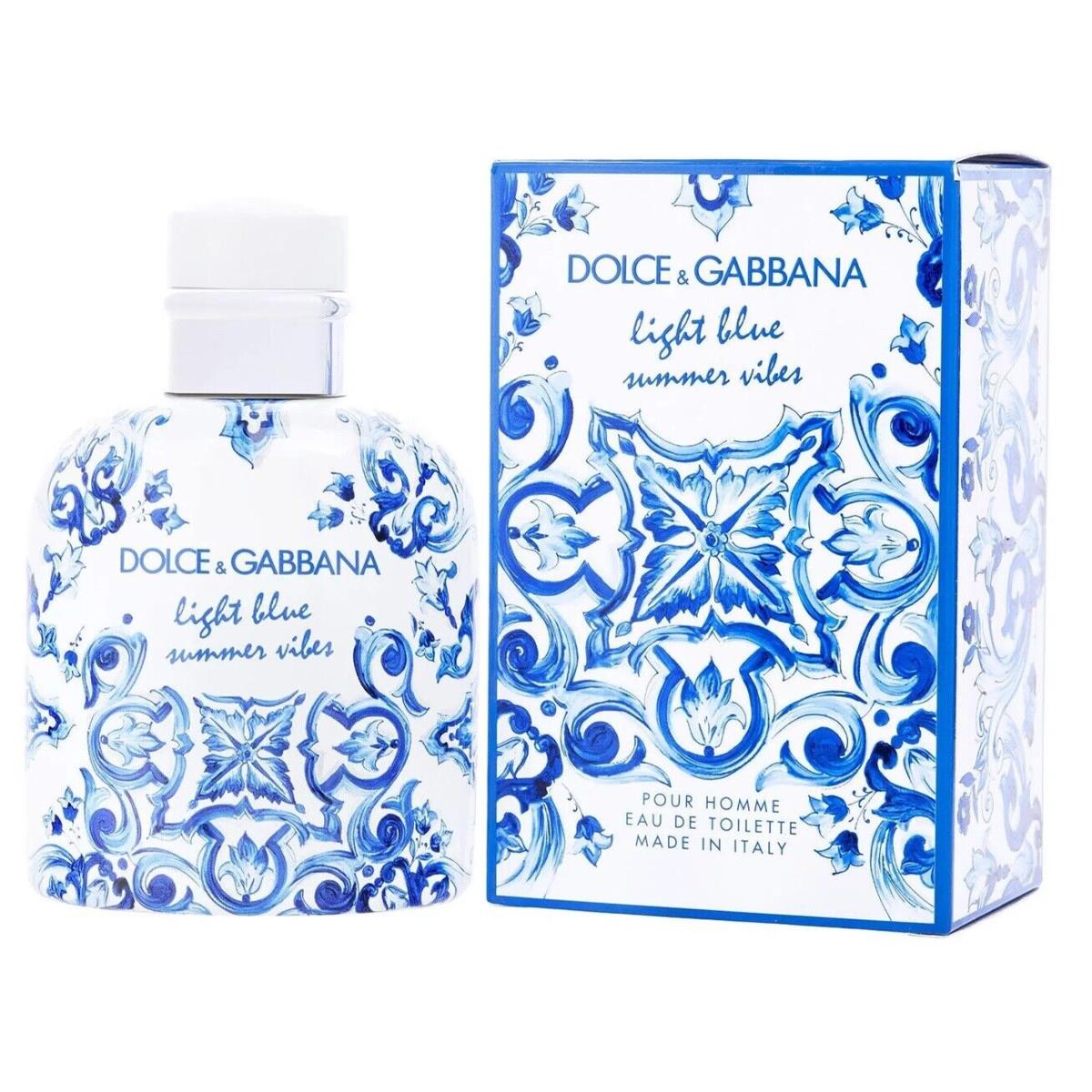 Light Blue Summer Vibes Dolce Gabbana 4.2 oz / 125 ml Edt Men Cologne