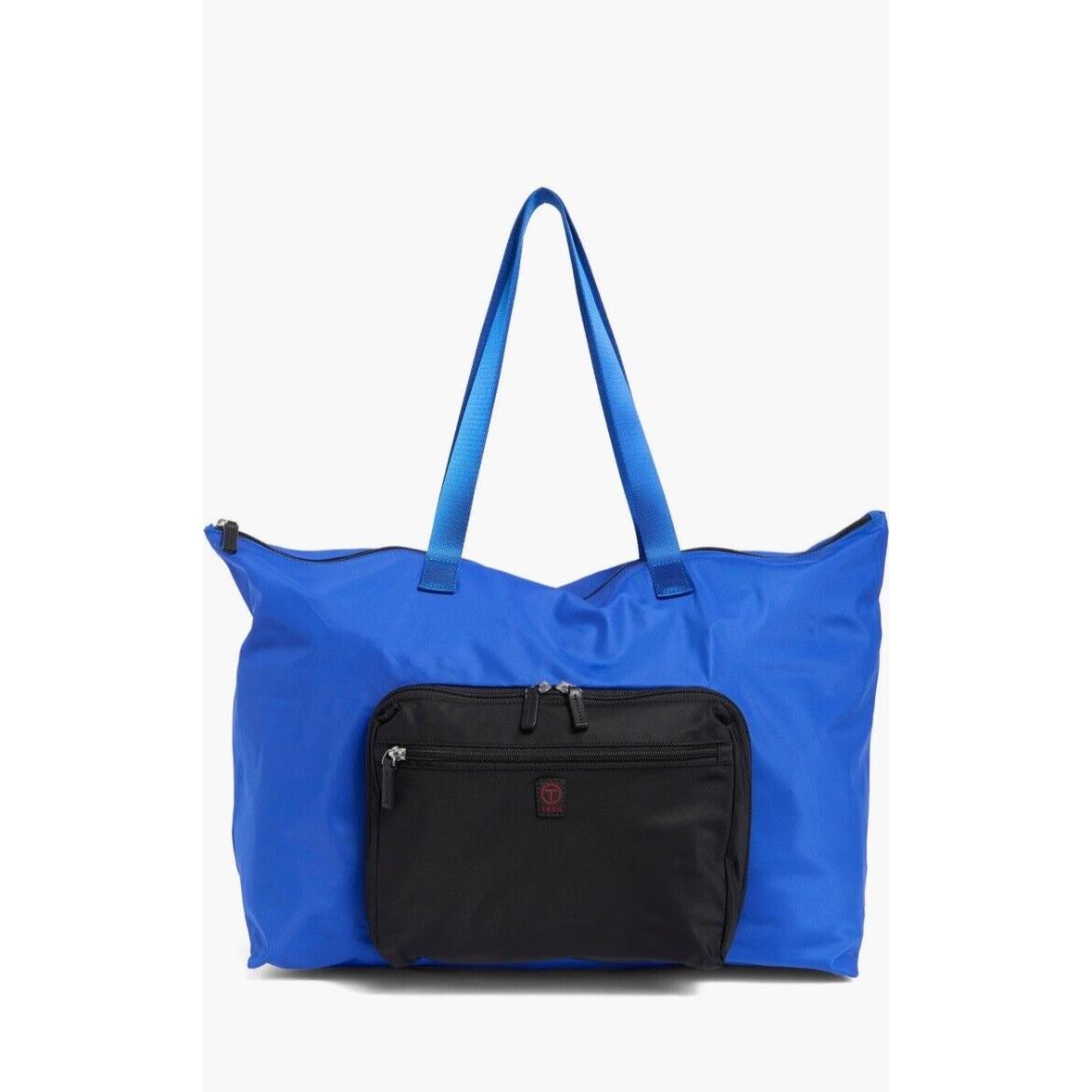 Tumi Packable Nylon Tote Travel Weekend Bag Blue/black