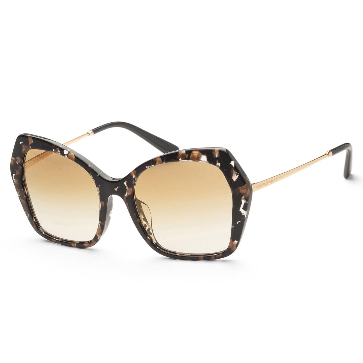 Dolce Gabbana Women`s 56mm Cube Black/gold Sunglasses DG4399F-911-6E