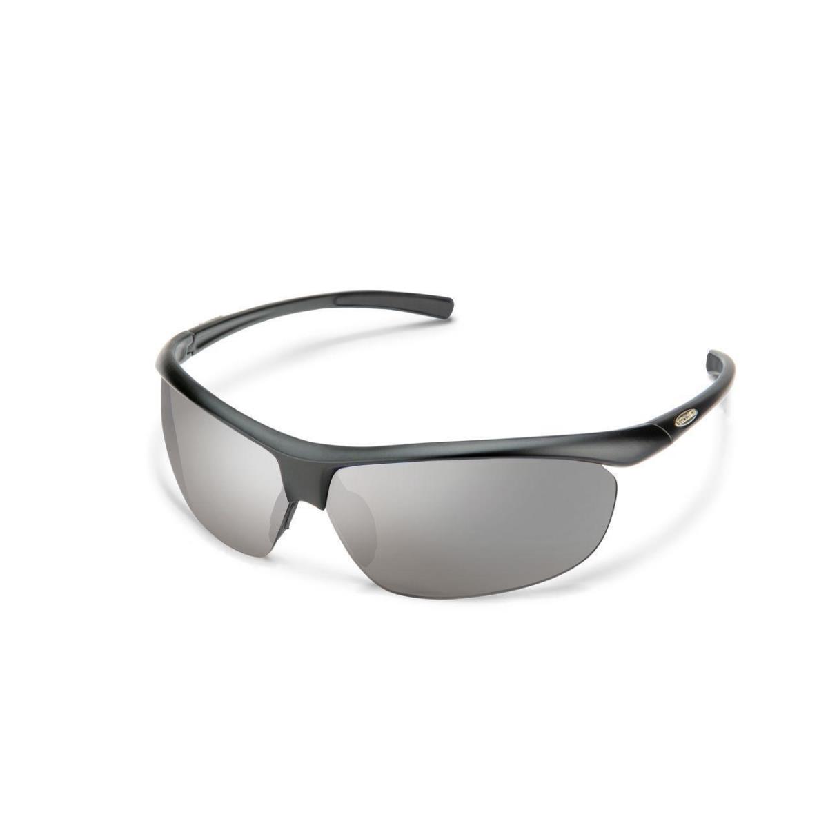 Smith Zephyr Sunglasses Matte Black - Polarized Silver Mirror