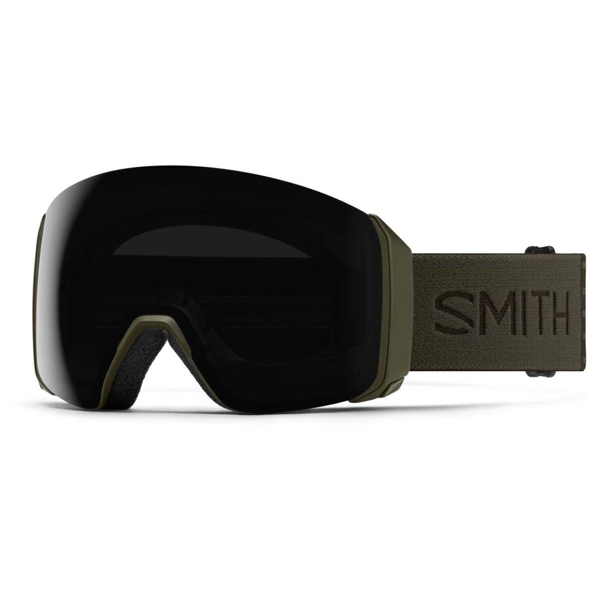 Smith 4D Mag XL Snow Goggles Forest Frame Chromapop Sun Black Lens + Bonus