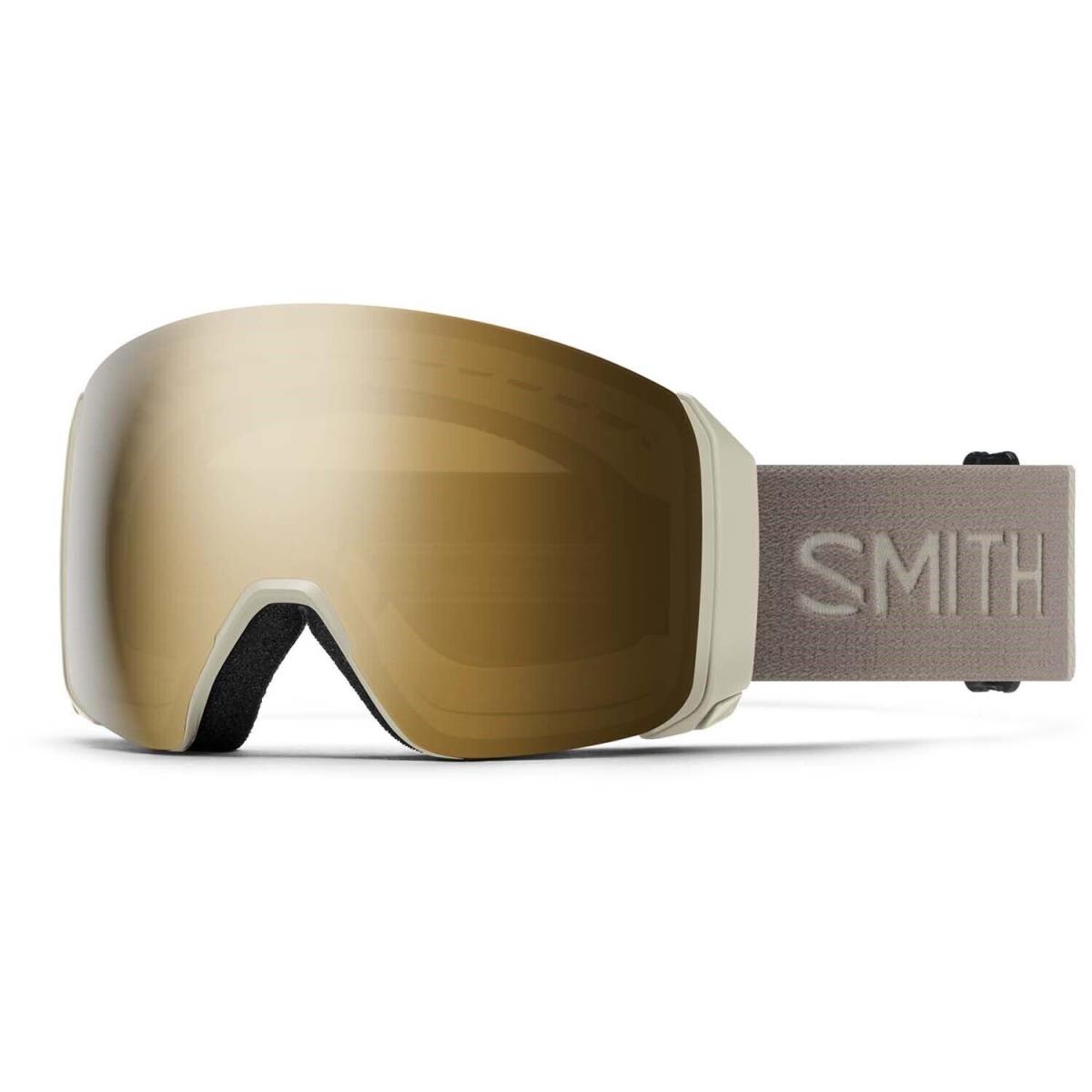 Smith 4D Mag XL Snow Goggles Chalk Chromapop Sun Black Gold Lens + Bonus - Frame: Beige