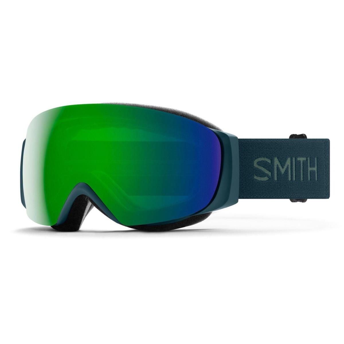 Smith I/o Mag S Ski / Snow Goggles Pacific Chromapop Sun Green Mirror + Bonus