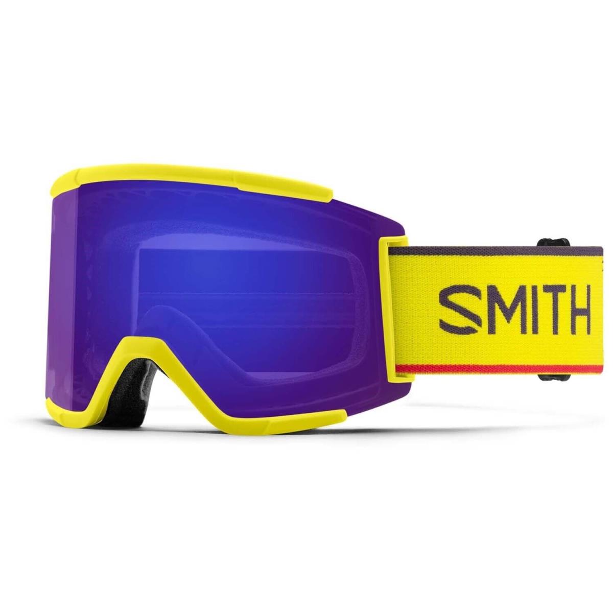 Smith Squad XL Snow Goggles High Voltage Chromapop Everyday Violet Lens + Bonus