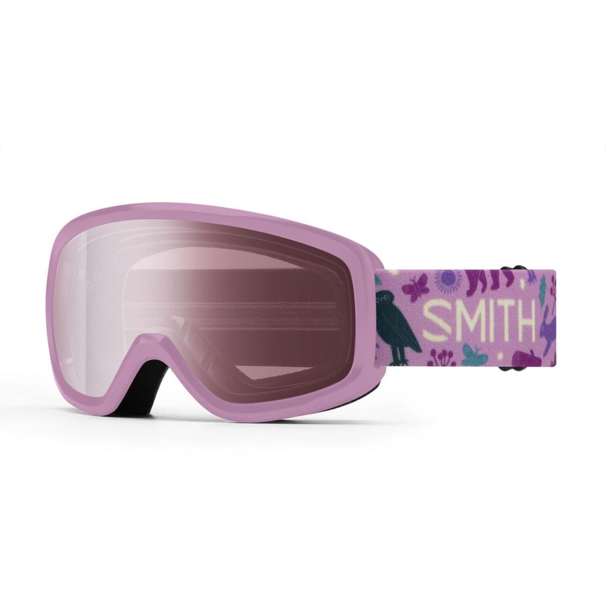 Smith Snowday Kids Snow Goggles Proper Pink Forest Friends Ignitor Mirror Otg