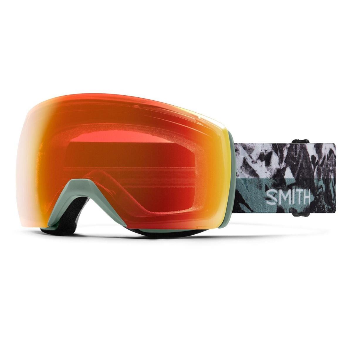 Smith Skyline XL Ski / Snow Goggles Sage Brush Paste Up CP Everyday Red Mirror