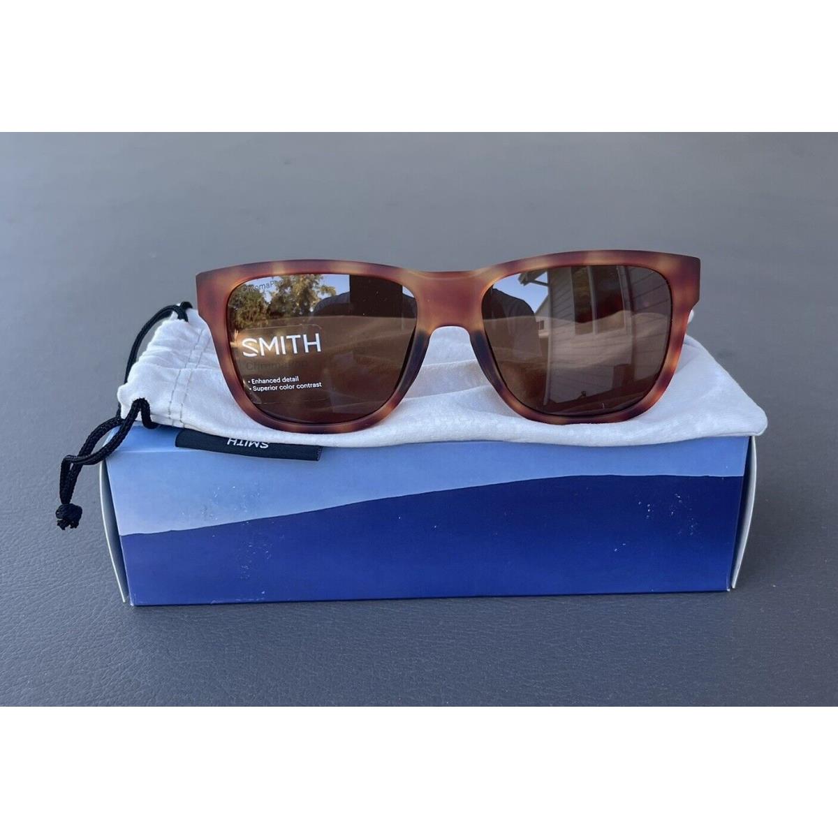 Smith Lowdown Slim 2 Sunglasses Matte Golden Tort Brown Chormapop Shade