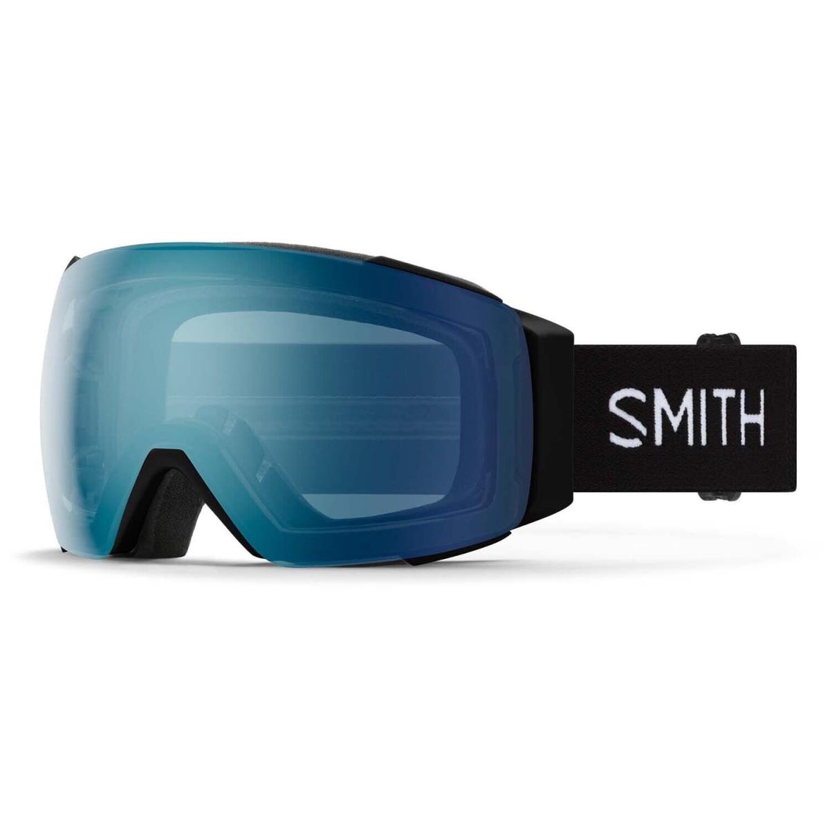 Smith I/o Mag Ski and Snow Goggles Black Chromapop Everyday Blue Mirror + Bonus - Frame: Black