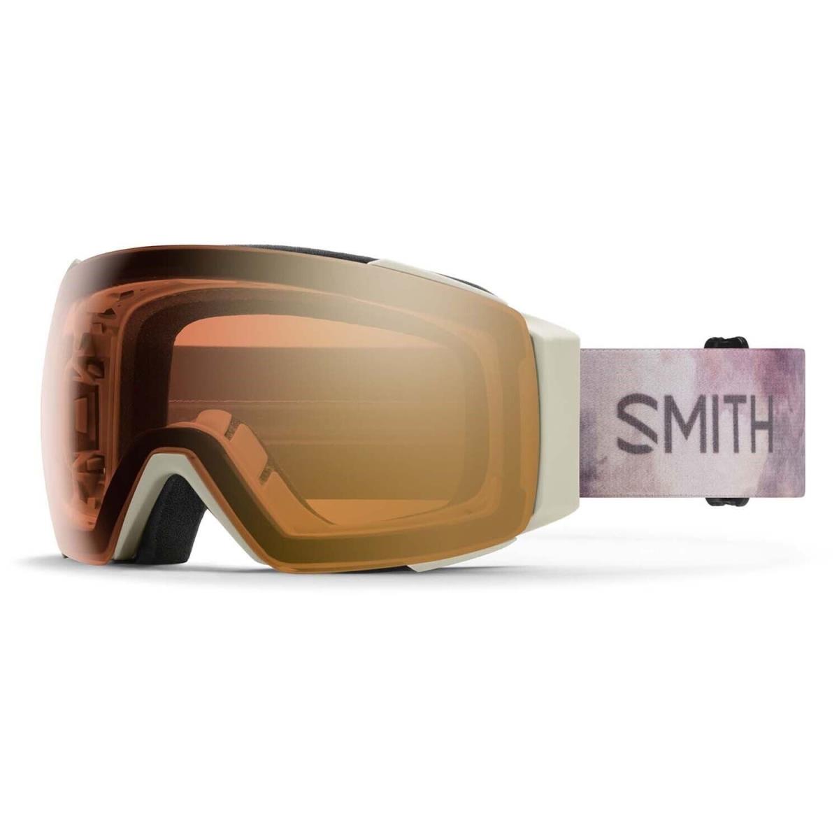 Smith I/o Mag Ski and Snow Goggles Chalk Bleach Photochromic Gold Mirror +bonus - Frame: Gray