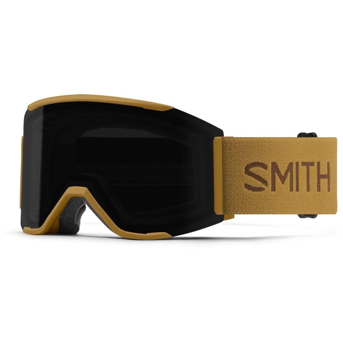 Smith Squad Mag Ski / Snow Goggles Coyote Chromapop Sun Black Lens + Bonus