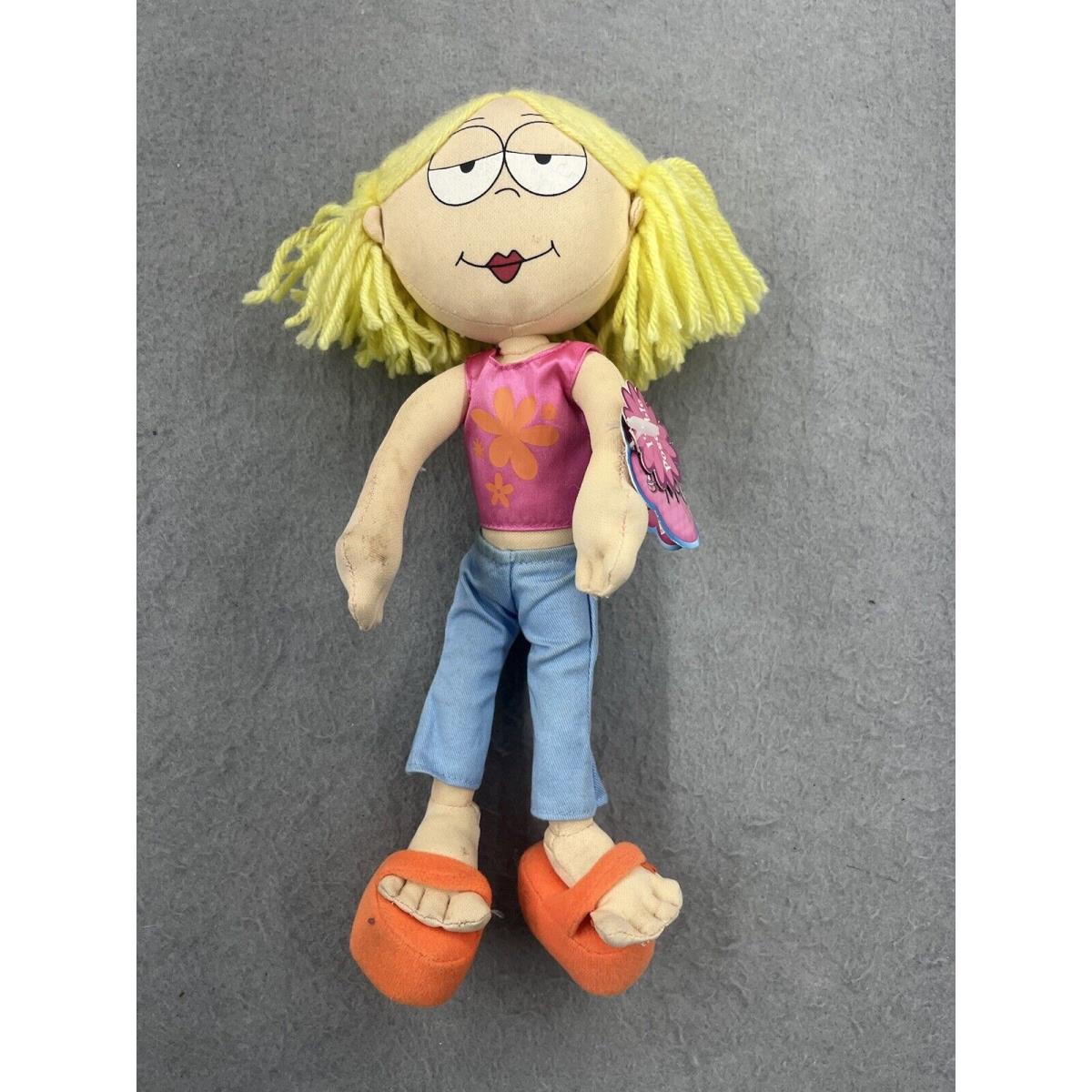 Vintage Lizzie Mcguire Plush Poseable Doll - Grunge Boho Stringy Yarn Hair Read