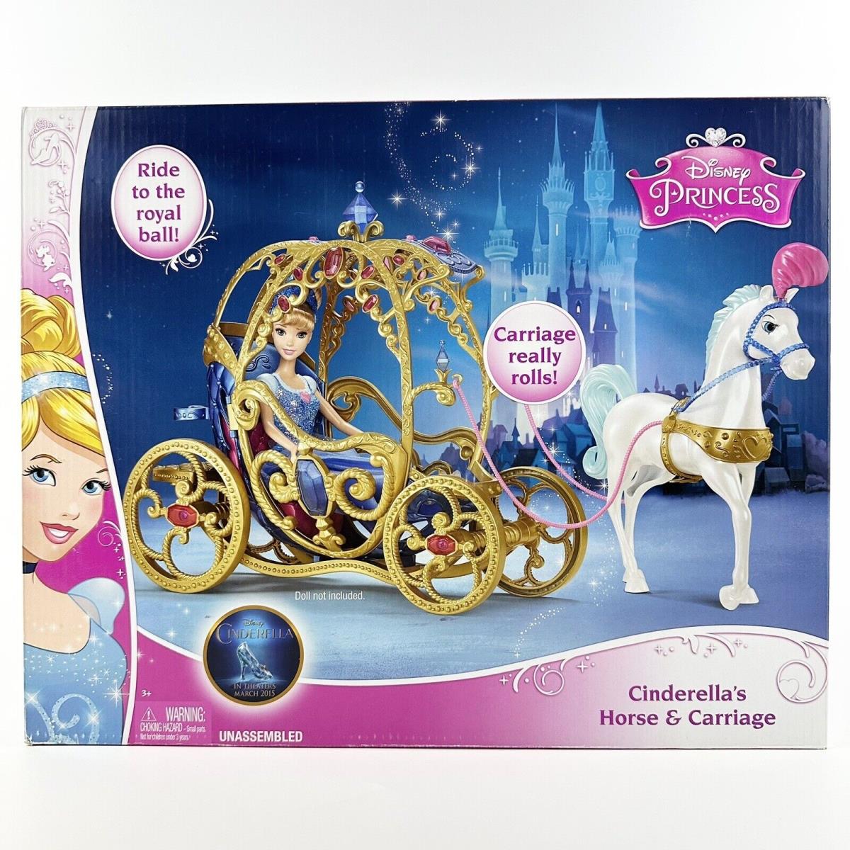 2014 Disney Princess Cinderella`s Horse and Carriage Mattel CDC44