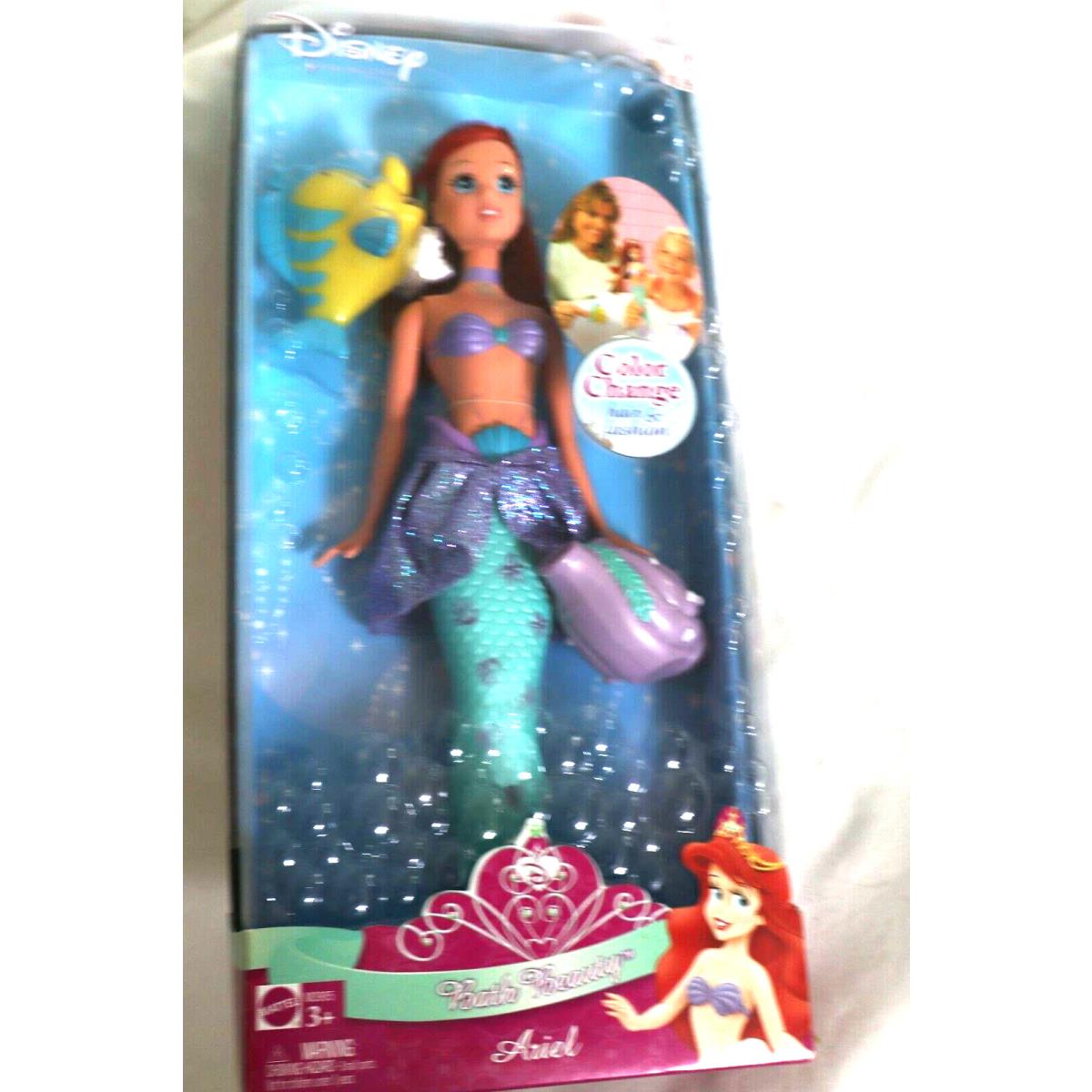 2007 Mattel Disney The Little Mermaid Ariel Princess Doll Color Change Hair