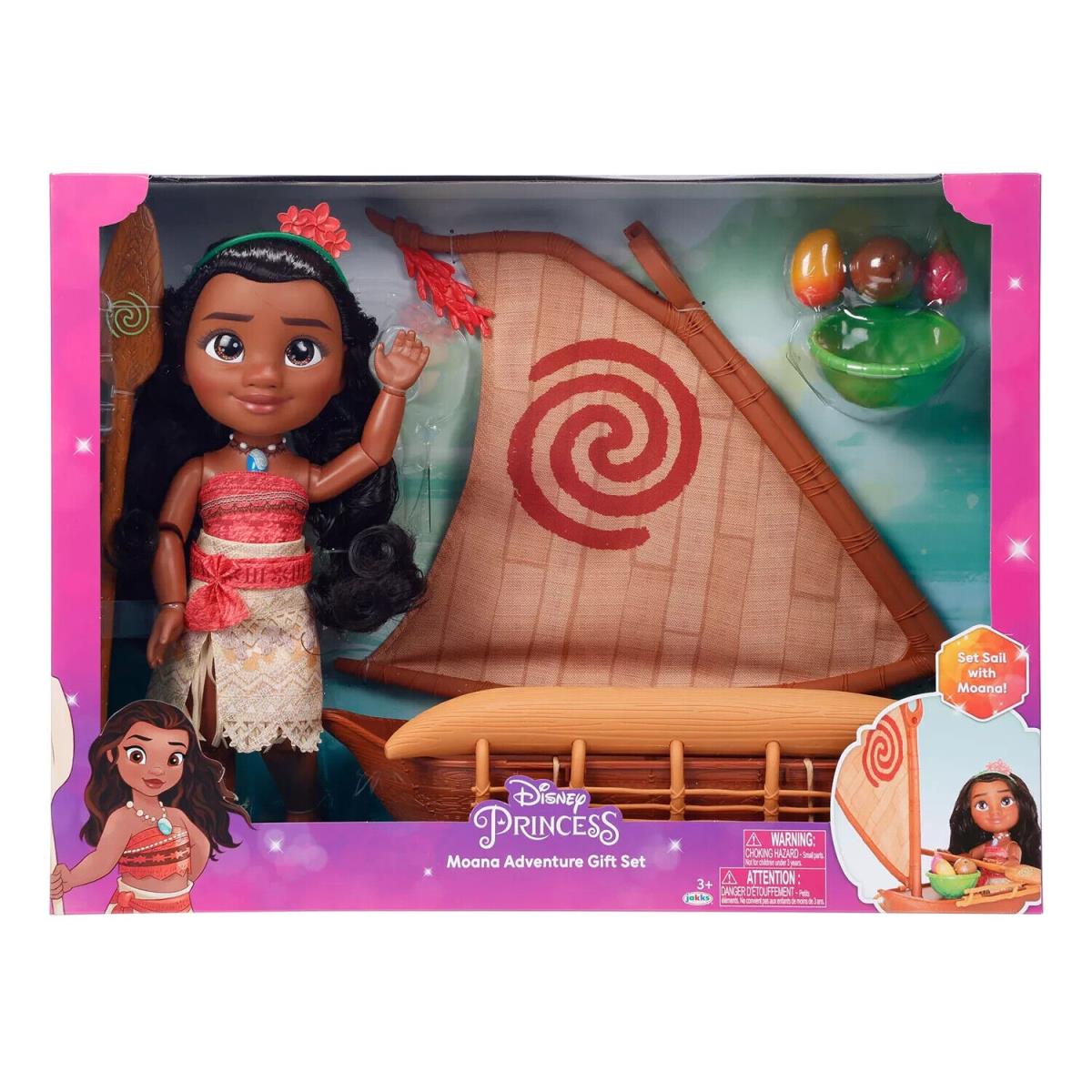 Disney Princess Moana Toddler Doll with Voyager Canoe