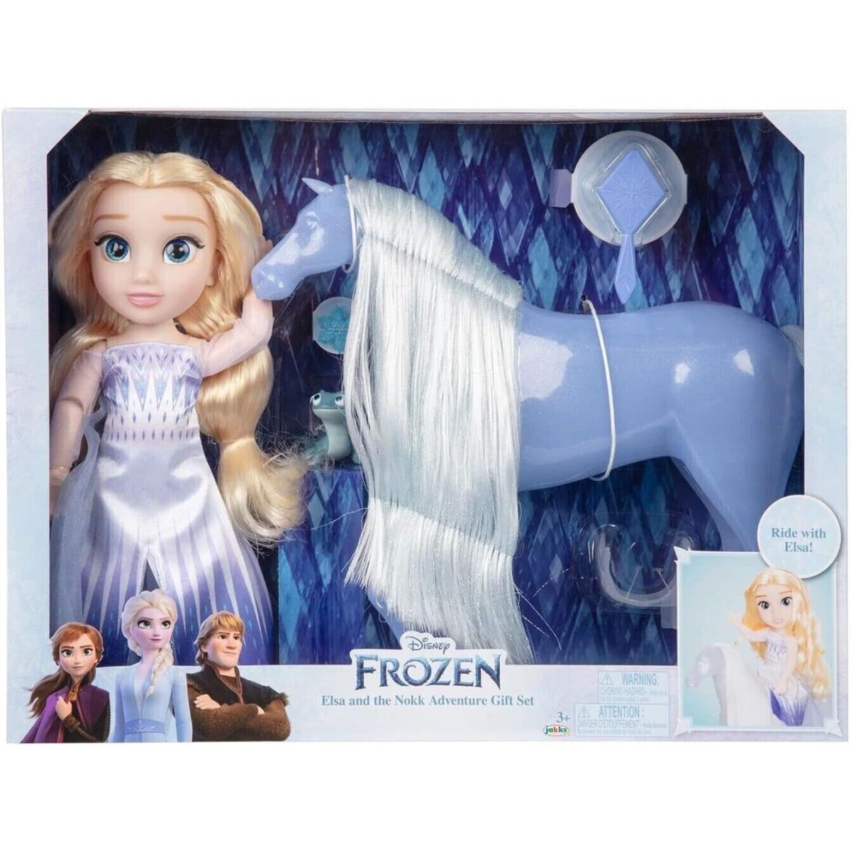 14 Disney`s Frozen Elsa Snow Queen Articulated Toddler Doll with Water Nokk