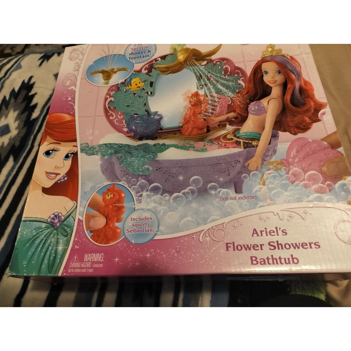 Disney Princess Ariel`s Flower Showers Bathtub Mattel 2014 Read