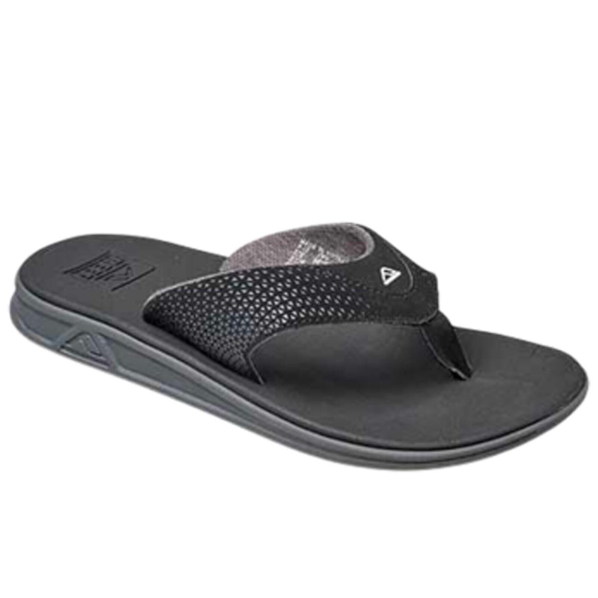 Reef RF002295BLA Men`s Rover Black Non Slip Boat Friendly Beach Flip Flop Sandal