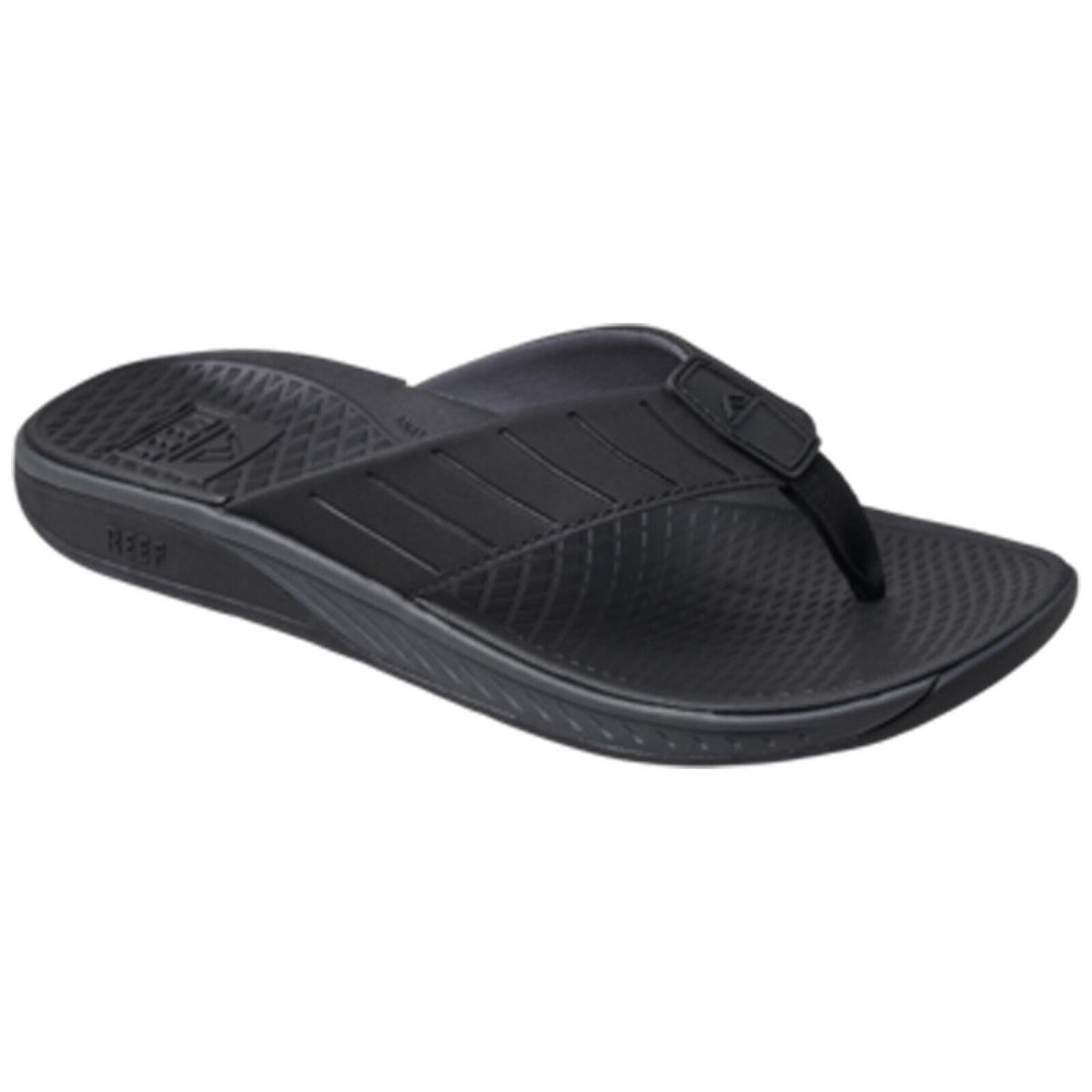 Reef CJ2233 Men`s The Deckhand Black Non Slip Cushion Slipper Flip Flop Sandal