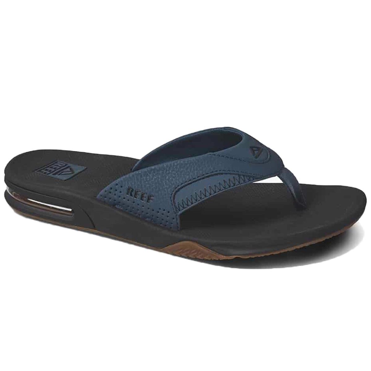 Reef CJ4072 Men`s Fanning Orion/black Bottle Opener Flip Flop Thong Sandal