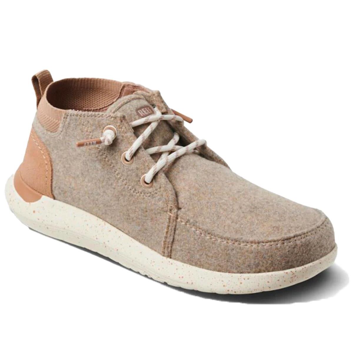 Reef CJ2720 Men`s Swellsole Whitecap Tan Wool Light Summer Beach Sneaker Shoes