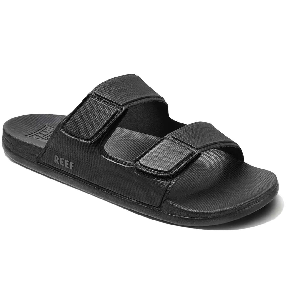 Reef CJ0394 Men`s Cushion Tradewind Black Lightweight Slip On Slide Sandal